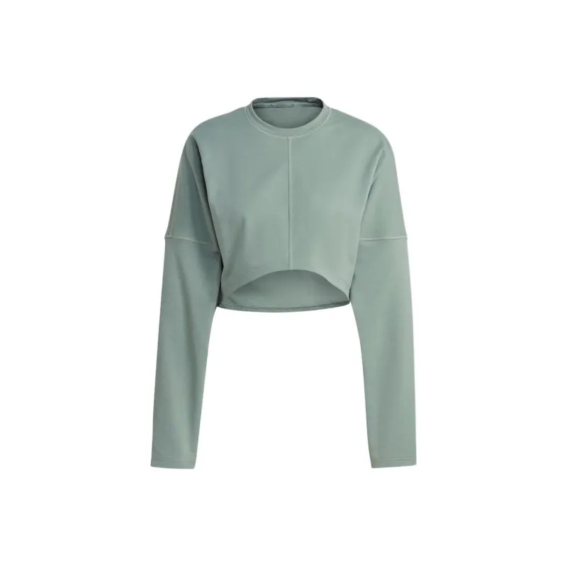 Adidas Sweatshirts Women's Silver Green-0