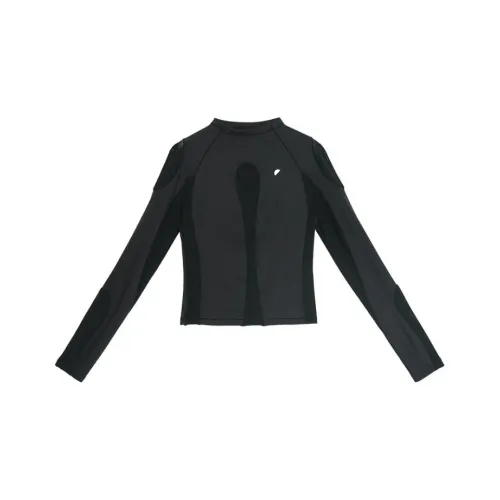 SEMICIRCLE 블랙 여성 티셔츠