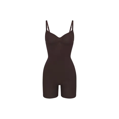 SKIMS SEAMLESS SCULPT MID THIGH BODYSUIT Bodysuits Women's Coffee/ESPRESSO