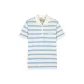 Calm Blue Beige White Stripes/03G0