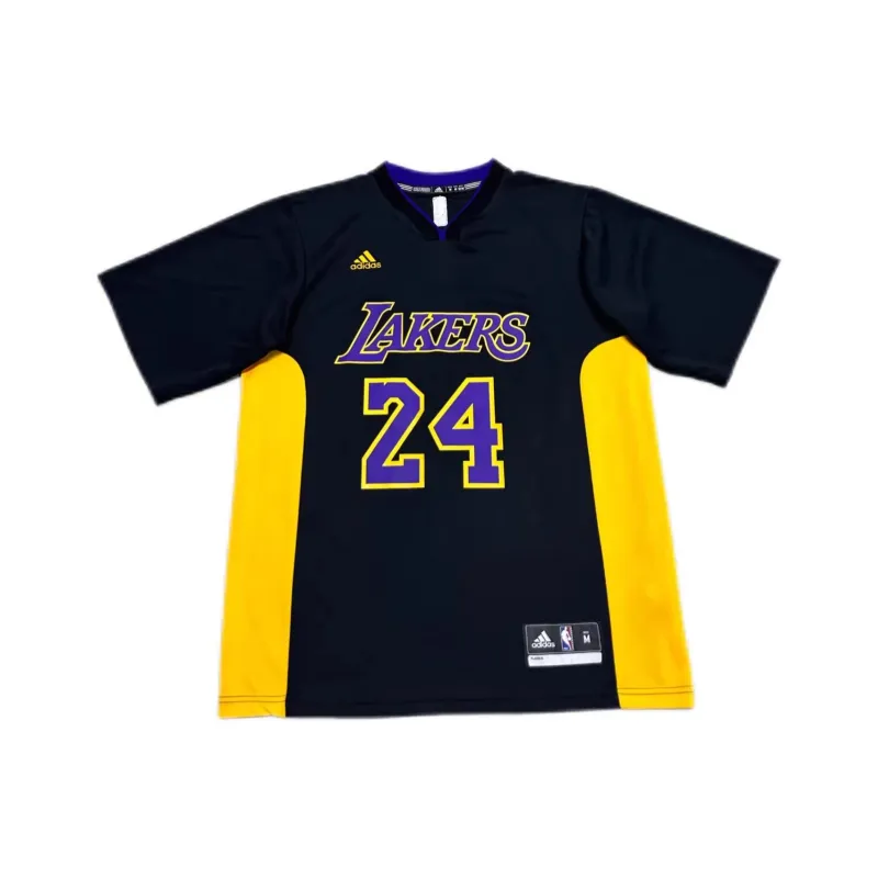 Adidas x NBA Lakers Basketball Jersey Unisex Black Gold-0