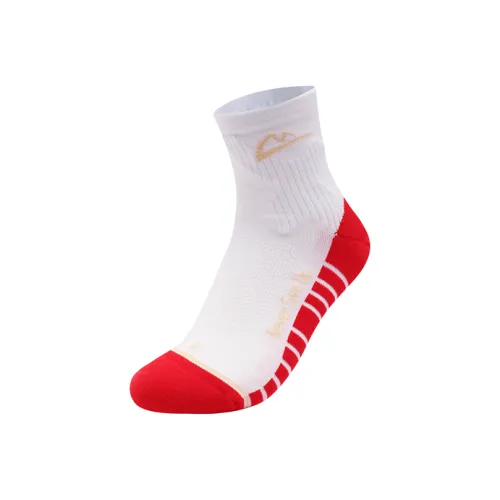 Sonic Cat Mid Calf Socks Unisex Olympic Red