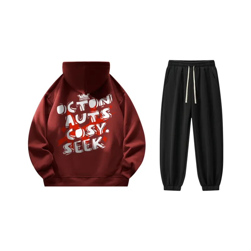 Small Columns Under The Sea Sweatshirt Set Unisex-12
