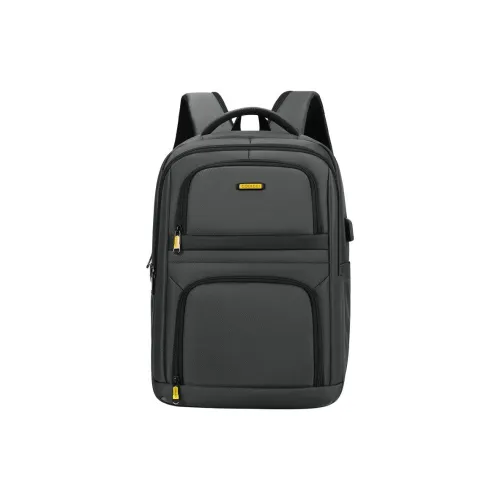 H YXIANG Nylon Backpack Regular Men's Black/Gray/Dark Blue