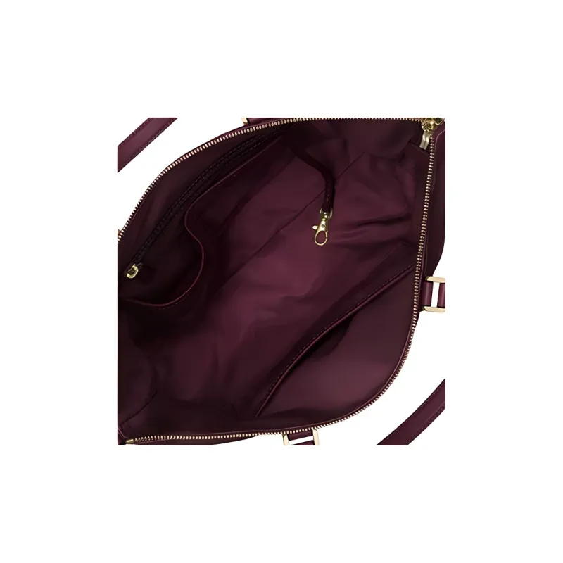 MICHAEL KORS Ariana Nylon Fabric Portable Crossbody Bag, Shoulder Bag Regular Women's Burgundy-2
