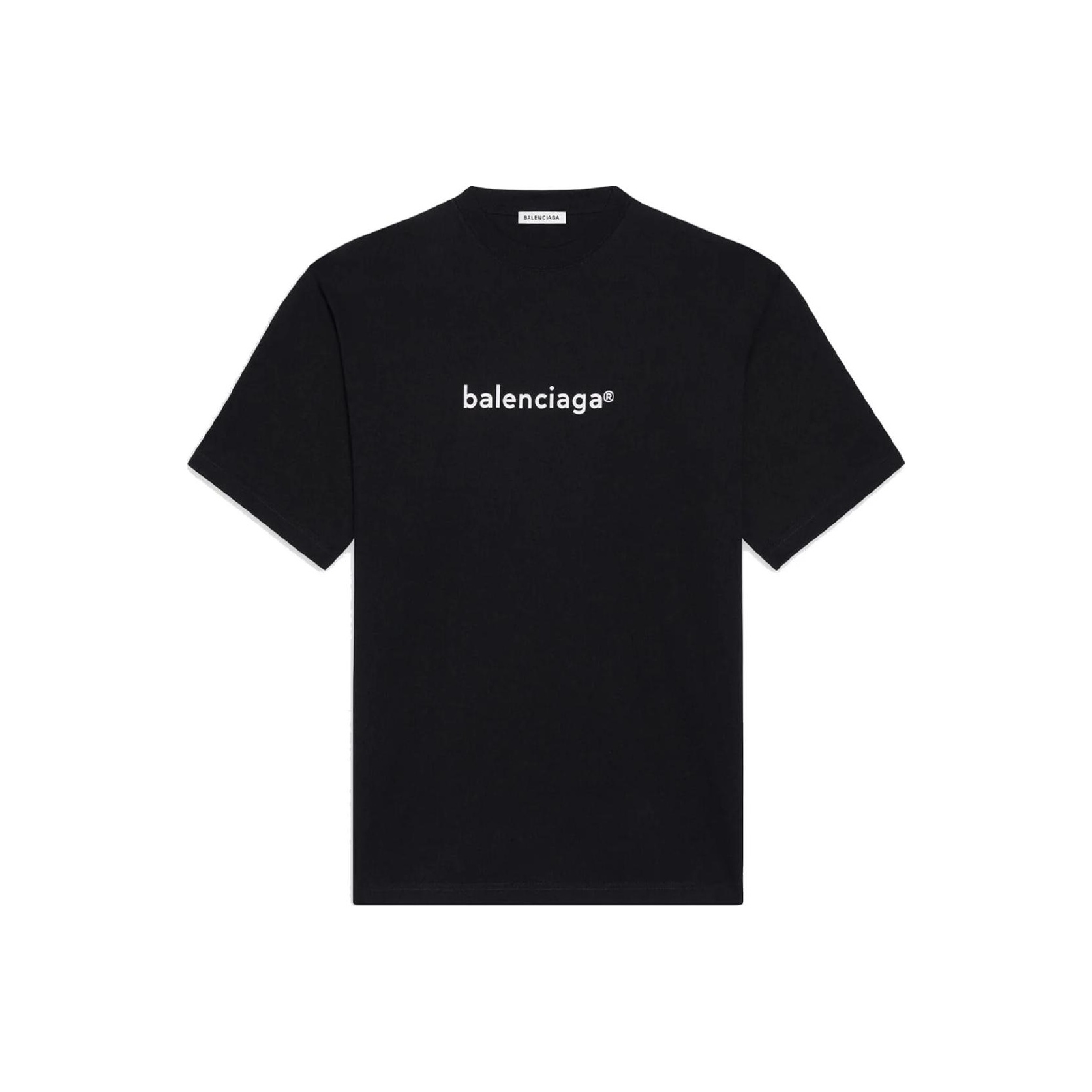 Balenciaga Women'ss New Copyright Large Fit T-shirt Black S