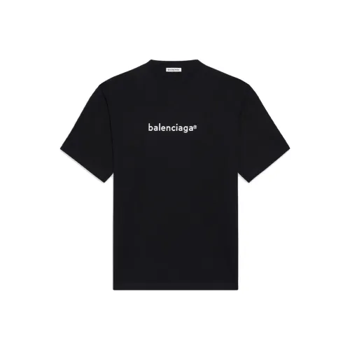 Balenciaga Women'ss New Copyright Large Fit T shirt Black