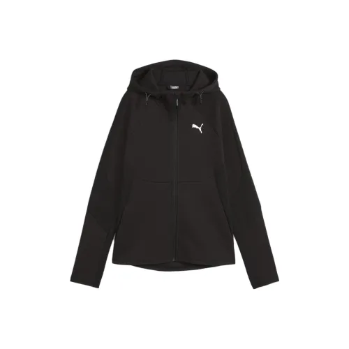 PUMA Veste Zippée À Capuche EVOSTRIPE Femme Jacket Women's Black