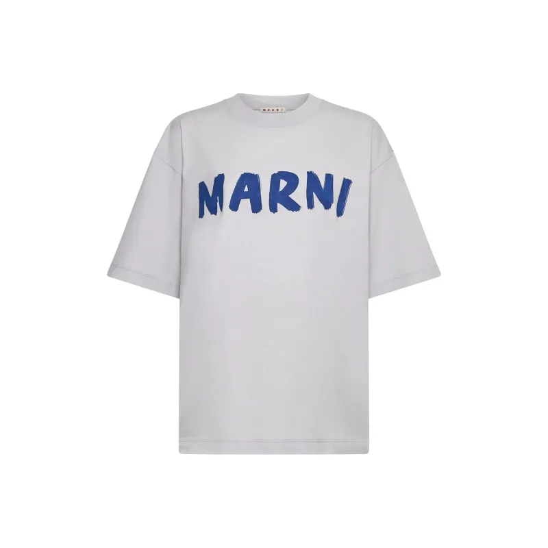 MARNI Logo Jersey T Shirt 'Sodium'-0