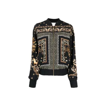 Camilla Duomo Dynasty-print Zipped Bomber Jacket