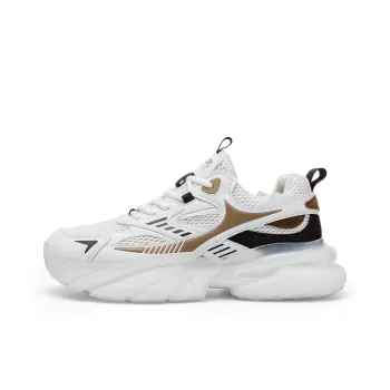 JEEP SPIRIT Cushioning, Slip Resistant, Abrasion Resistant, Lightweight Low Top Chunky Sneakers Men's White