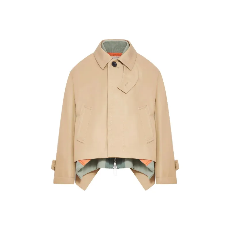 Sacai Gabardine Nylon Twill Blouson 'Beige/Khaki'-0