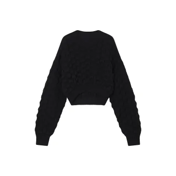 UOOYAA Cashmere Sweaters Women's Black