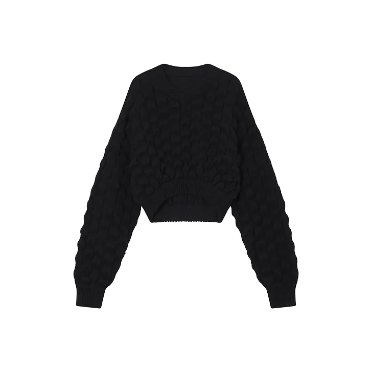 UOOYAA Cashmere Sweaters Women's Black-0