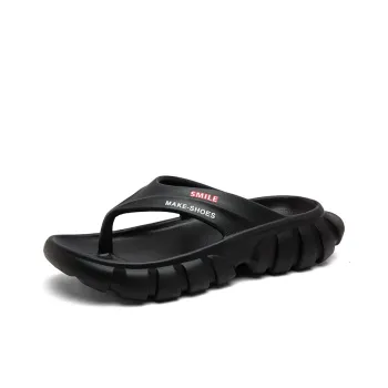 CariteSport EVA Quiet Odor Resistant Abrasion Resistant Slip Resistant Flip Flops Men's