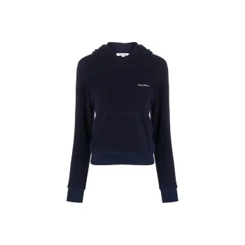 SPORTY & RICH Embroidered logo Polar Hoodie