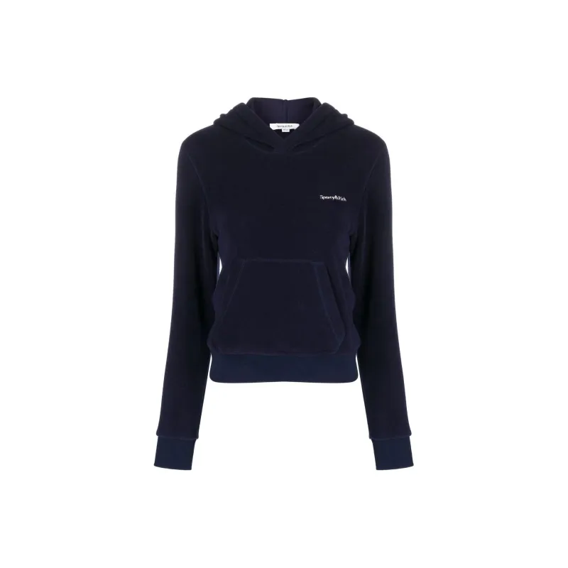 SPORTY & RICH Embroidered logo Polar Hoodie-0