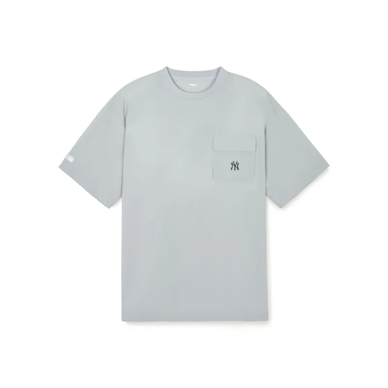 MLB Drop Shoulder Sleeve T Shirt Women's Light Gray-0