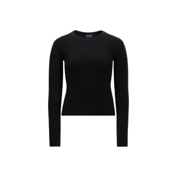 Moncler Raglan Sleeve T Shirt Women's Black