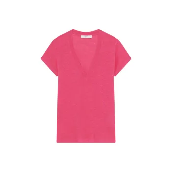 IRO NIGHT Rodeo Ribbed V-Neck T-Shirt