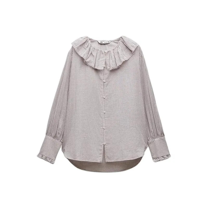 ZARA ZW Series Shirt Women's Pink-0