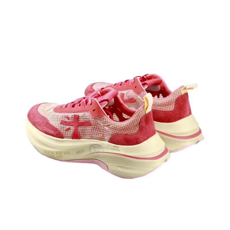 PREMIATA Low Top Casual Shoes Women's Red-4