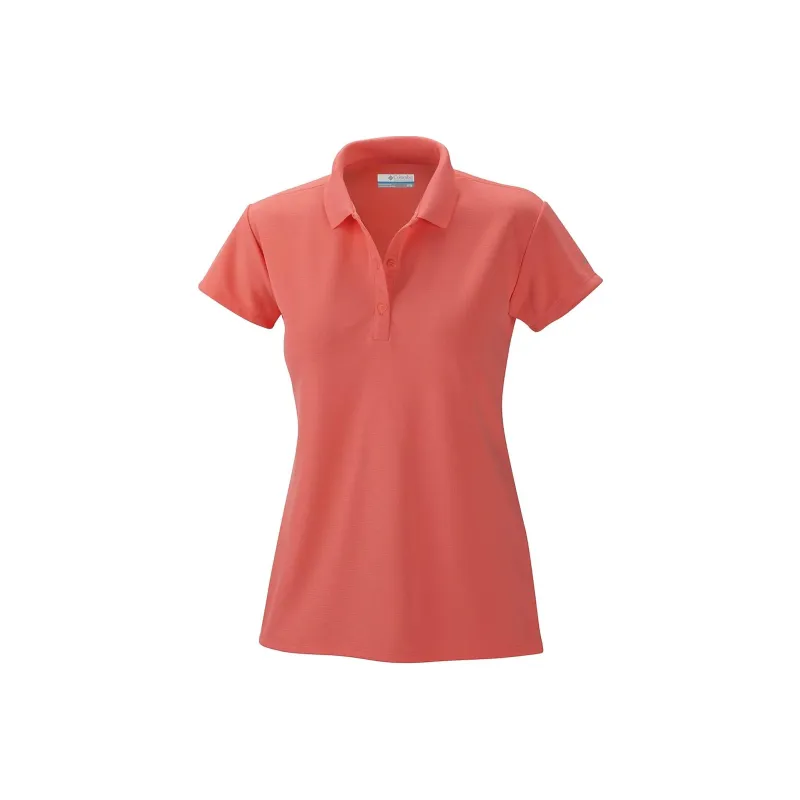 Columbia Polo Shirt Women's Hot Coral-0