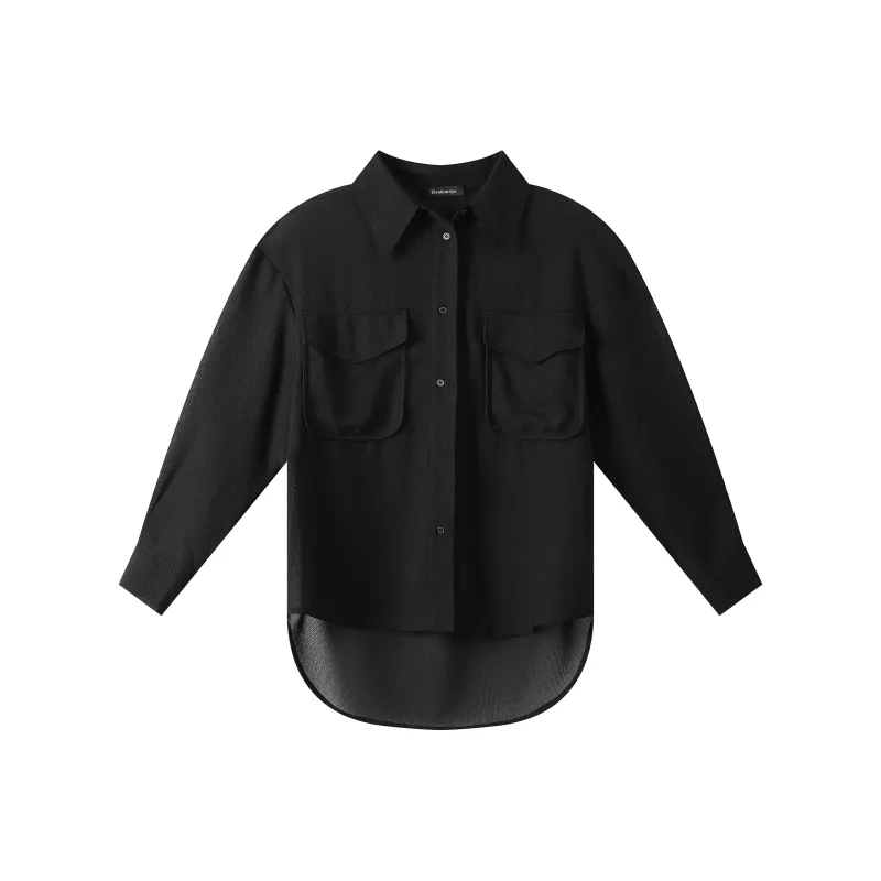 BIENKIMIIYE Shirts Women's Black-0