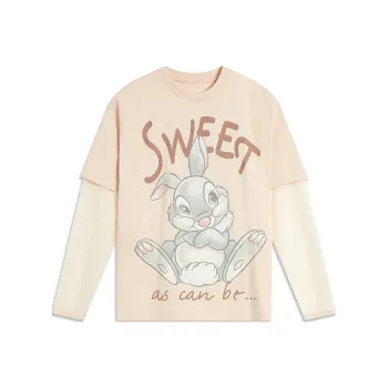 LiNing x Disney Sports Life Collection T Shirt Women's Soft Rose Pink