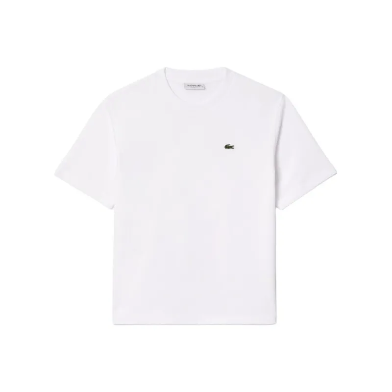 LACOSTE Logo patch Cotton T shirt-0