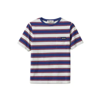 MIU MIU Striped Cotton T shirt