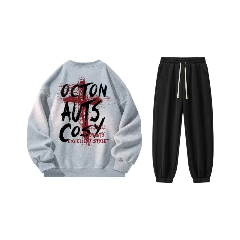 Small Columns Under The Sea Sweatshirt Set Unisex-24
