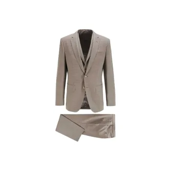 HUGO BOSS SS21 Business Suit Men's Beige