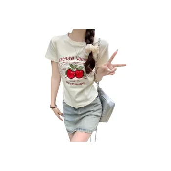 KAISER Set in Sleeve T Shirt Women's Apricot