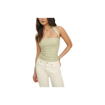 REFORMATION Malika Linen Top Camisole Women's Dry Vanilla