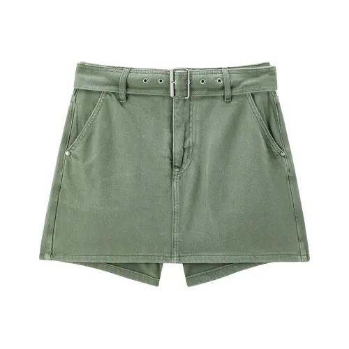 PEACEBIRD Denim Shorts Women's Green