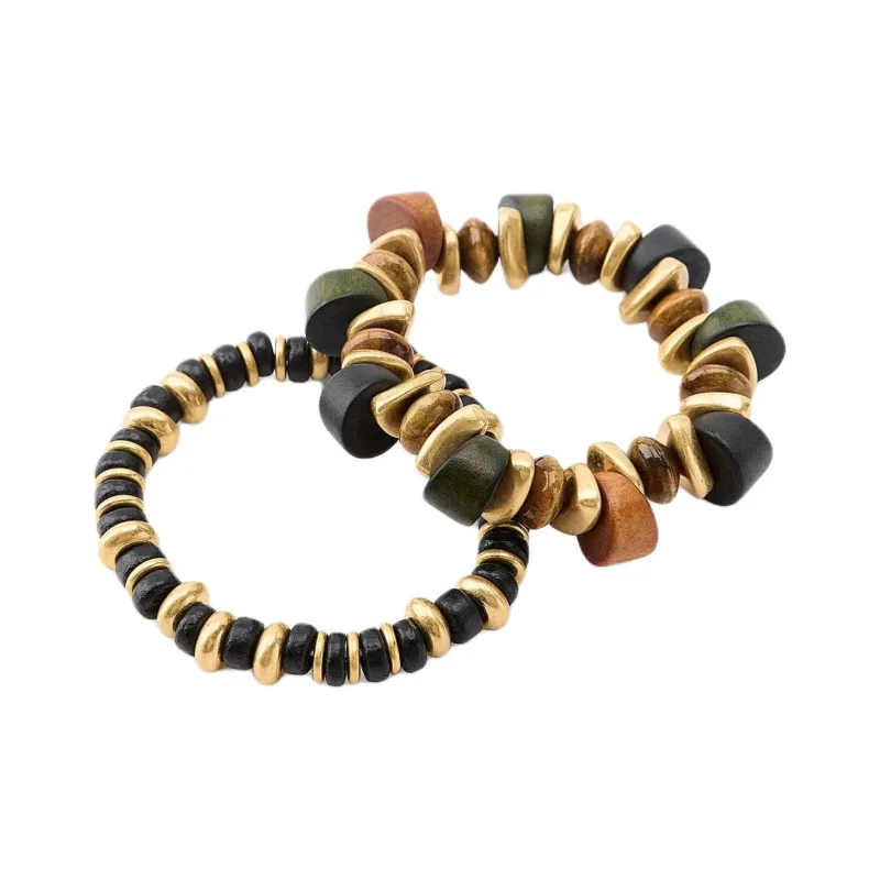 ZARA Ceramic Bracelets Women's Brown-0