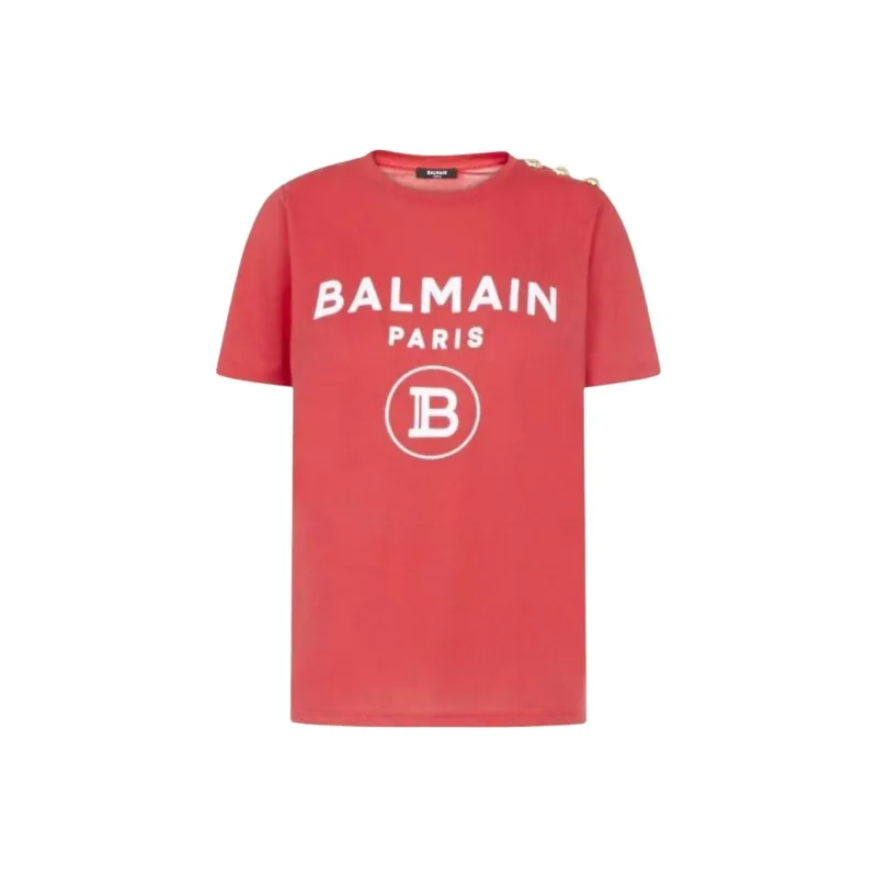 BALMAIN T Shirts Women's Red-0