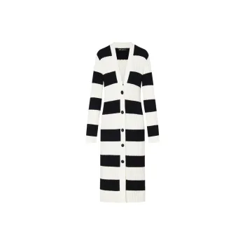 MOCO Knitwear Women's Black White Stripes