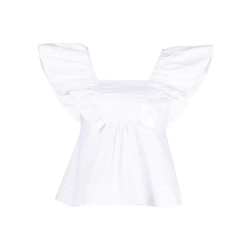 GANNI T-Shirts Women's White-0