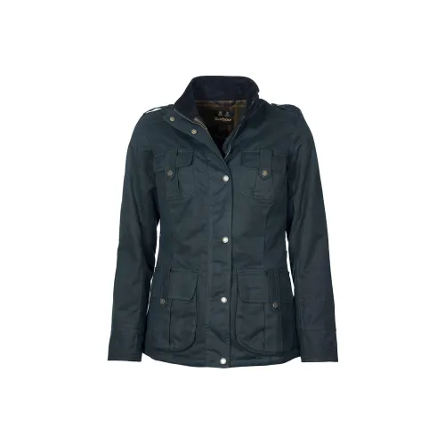 BARBOUR Barbour Winter Defence Waxed Cotton Jacket Jackets Coats Women's Blue