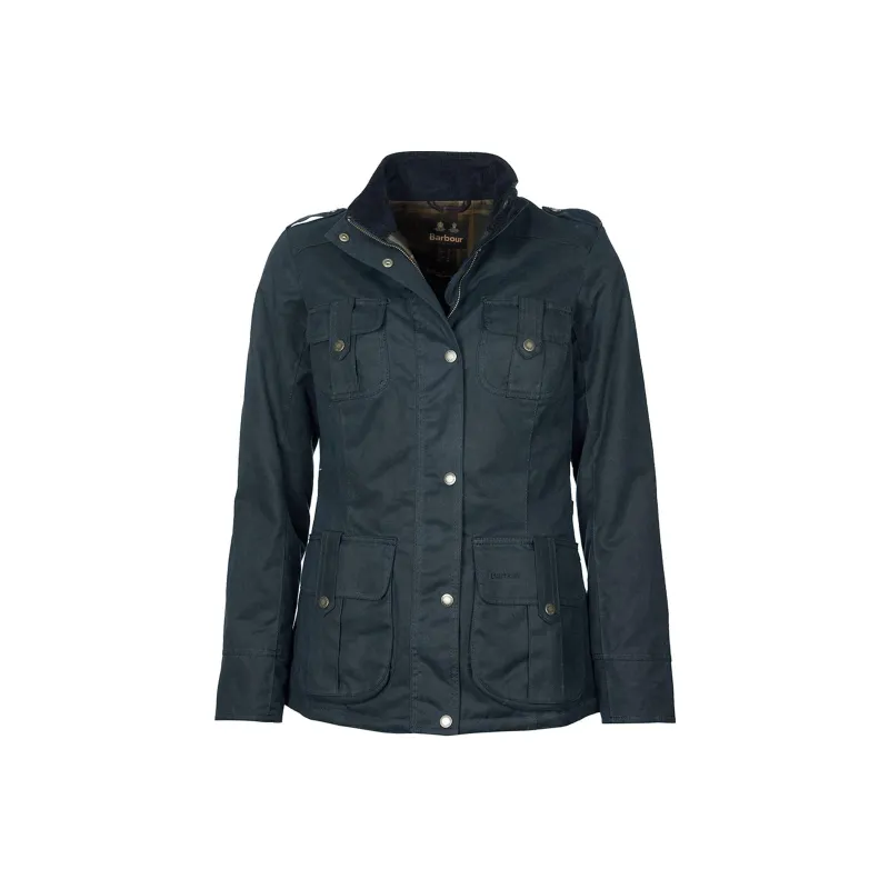 BARBOUR Barbour Winter Defence Waxed Cotton Jacket Jackets Coats Women's Blue-0