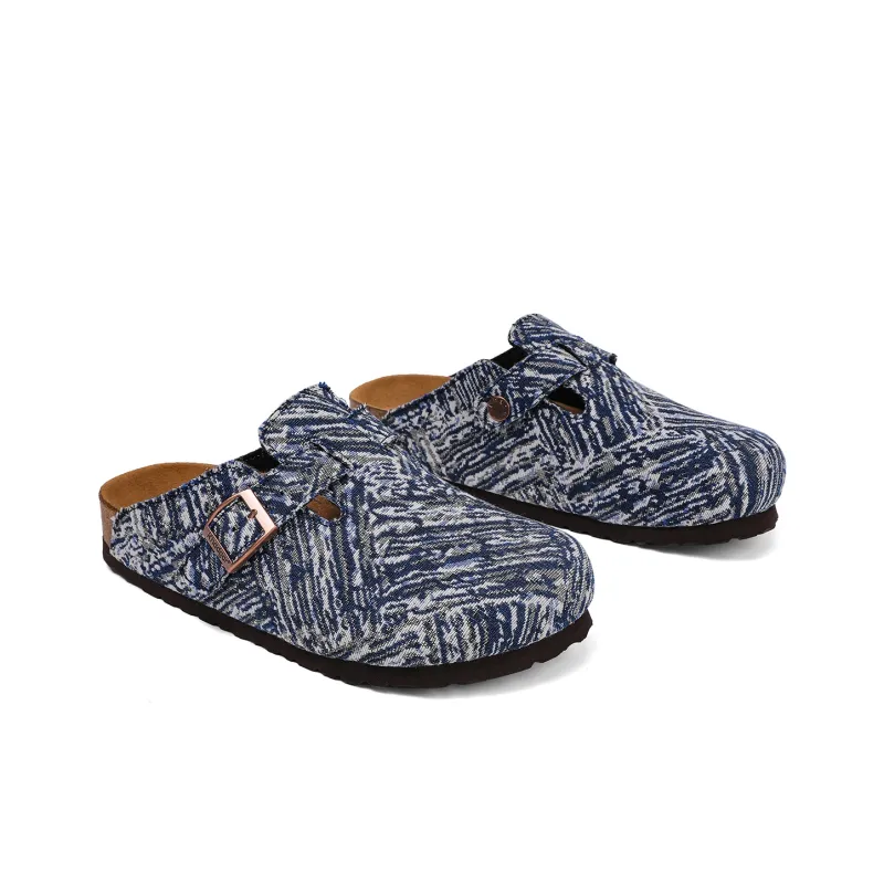 Khadgar Cork Sole Quiet Abrasion Resistant Slip Resistant Closed Toe Slippers Unisex-9