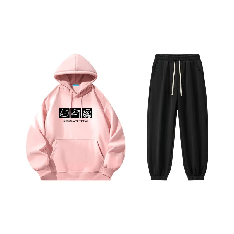 Small Columns Under The Sea Sweatshirt Set Unisex-4