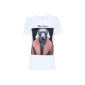 MaxMara Graphic Printed Crewneck T Shirt