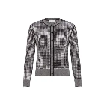 DIOR SS22 Cashmere Sweater Women's Black White