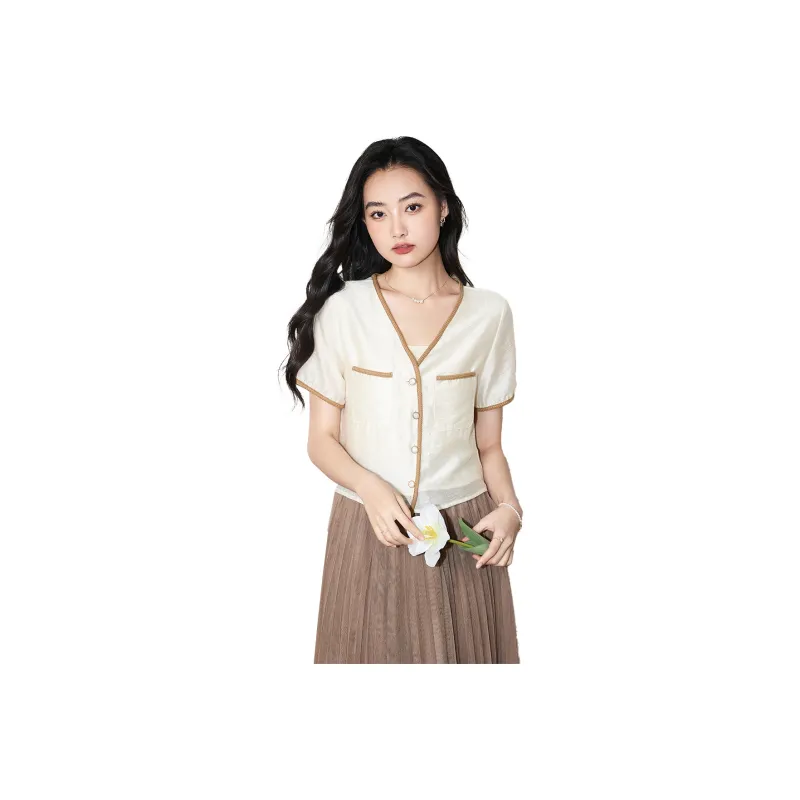 SMEN Shirts Women's Beige-0