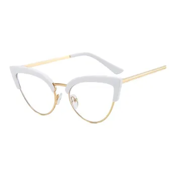 JEANSWEST PC Metal Cat Eye Sunglasses Unisex