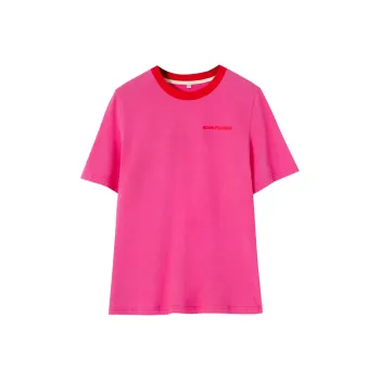 SOON FLOWER T Shirt Women's Rose Red