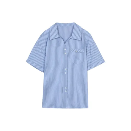 Painting system Shirts Women's Blue